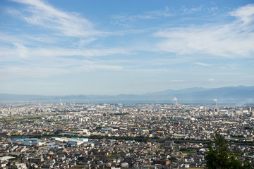 Fototapeta na wymiar Cityscape of Fuji-shi