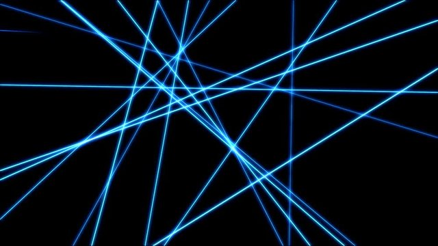 Crossing Lines, Cuts and Slices Animation - Loop Blue
