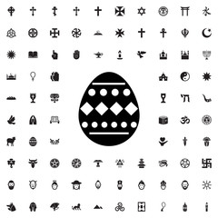 easter egg icon illustration