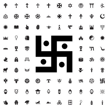 swastika icon illustration