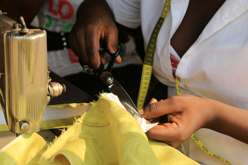 Atelier de formation de couture. Lomé. Togo.