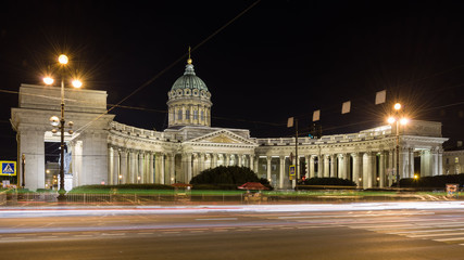 Fototapeta na wymiar Kazan Cathedral in Saint Petersburg