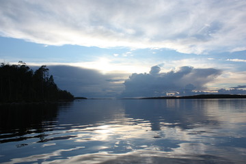 Fototapeta premium Вечер на озере.