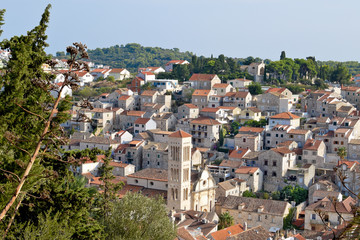 Obraz premium View of Hvar city