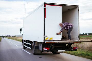 Working on a delivery