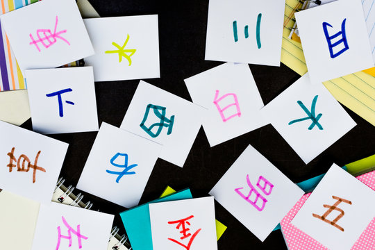 Chinese and Japanese; Learning Language with Handwritten Alphabe