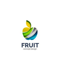 Vector apple fruit icon