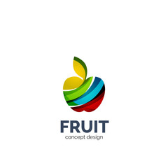 Vector apple fruit icon