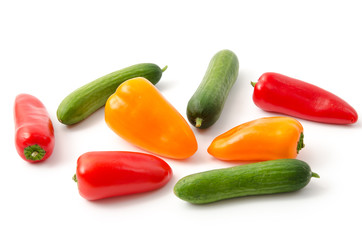Sackpaprika und - gurken