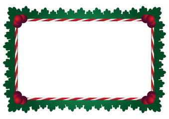 Christmas frame, Celebrate the season, horizon size
