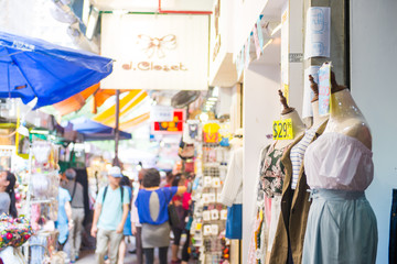 Store at day walking street, Hong Kong - obrazy, fototapety, plakaty