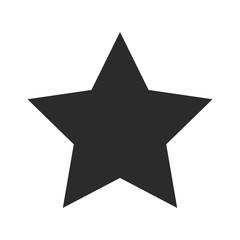 Vector of Classic star Icon on gray background
