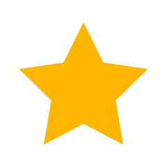 Vector of Gold Star icon on gray background