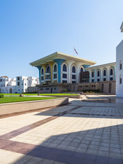 Der Al-Alam-Sultanspalast des Sultans Qaboos, altes Maskat,  Muscat, Maskat, Oman, Sultanat Oman,...