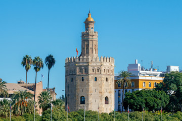Fototapeta na wymiar Sevilla. Golden Tower.