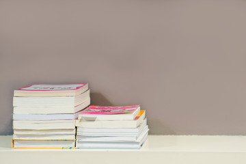 Book shelf with shade lighting in my library room