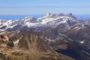 Obraz premium Alpine landscape in Haute Savoie, France