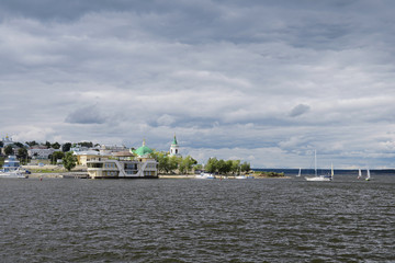 Fototapeta premium August 16, 2016: Picture of the Cheboksary Bay on the Vilga rive