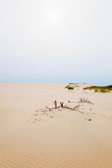 Rolling sand dune