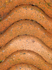 Old unused roof pans