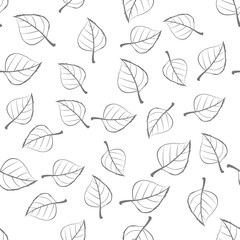 Leaves Seamless Pattern Vector Illustration