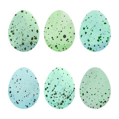 Watercolor Easter eggs set.  - 126972983