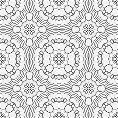 Vector seamless pattern. Modern decorative  design template. Creative intricate background.