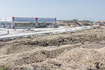 Landscape transform into urban area