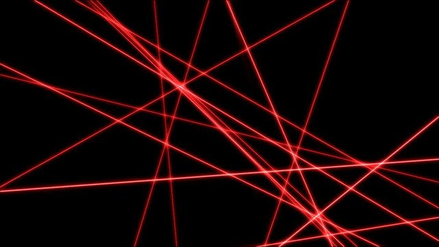 Crossing Lines, Cuts and Slices Animation - Loop Red