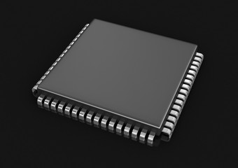 Microchip. Image with clipping path