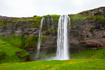 Seljalandsfoss one of the most famous Icelandic waterfall