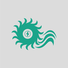 Obraz premium Water turbine icon