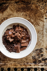 chocolate on a plate