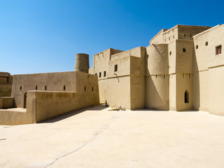 Fort Bahal bzw. Festung Hisn Tamah, UNESCO Weltkulturerbe,  Hajar al Gharbi Berge, Dhakiliya Region, Sultanat von Oman, Arabien, Naher Osten
