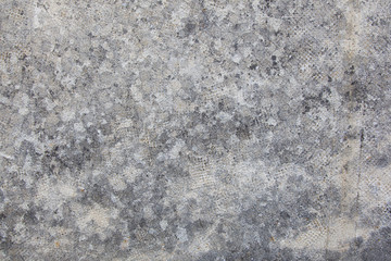 Stained concrete block wall background.