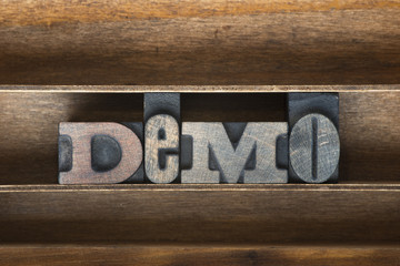 demo wooden tray