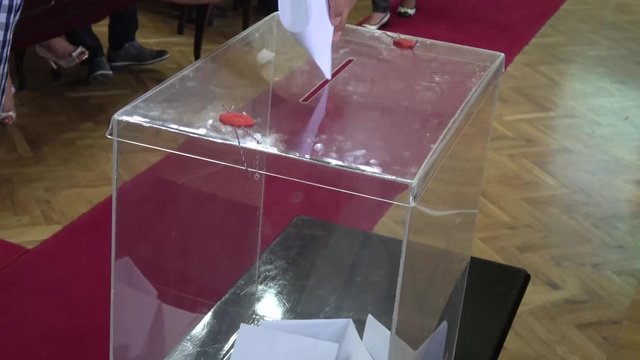 Ballot box Election Day, vote for parliament,president 