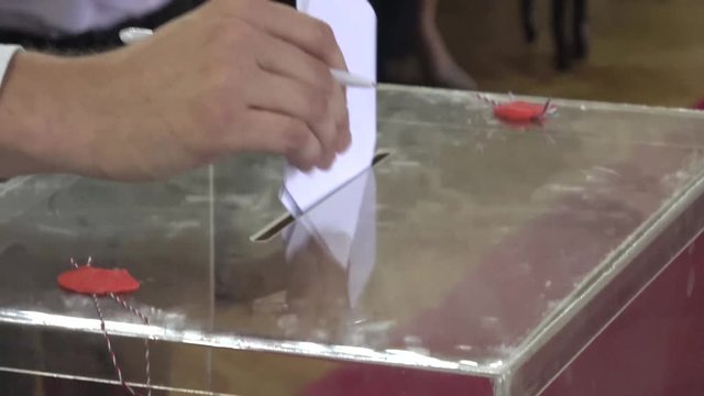 Ballot box Election Day, vote for parliament,president 