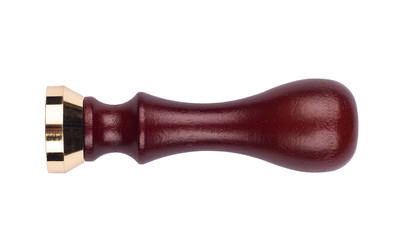 personal blank stamp tool with wooden handle