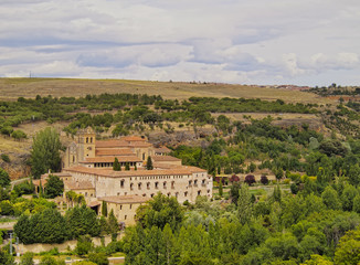 Spain, Castile and Leon, Segovia, View of the  Monastery of Saint Mary of Parral..