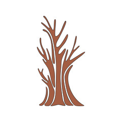 Hand-drawn cartoon style tree.