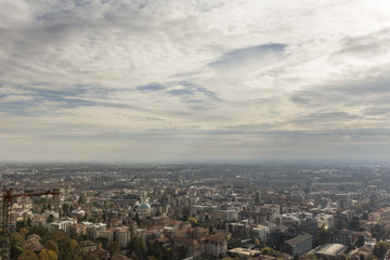 Naklejka premium Panorama città di Bergamo