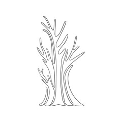 Hand-drawn cartoon style tree.