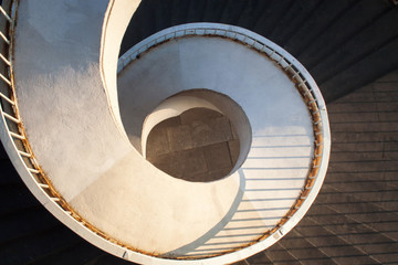 Spiral stairway in Gdanski bridge, Warsaw © Vadym Tarasov