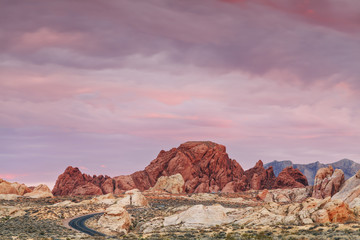 Sonnenuntergang im Valley of Fire