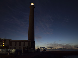 Amanecer, Faro de Maspalomas.