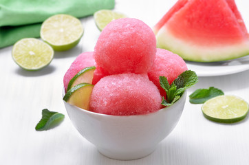 Watermelon sorbet