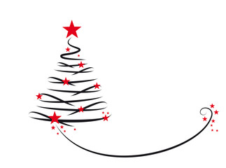 weihnachtsbaum mit bogen