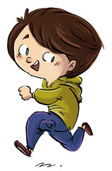 niño corriendo