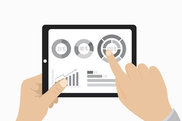 African american businessman working with laptop and documents o